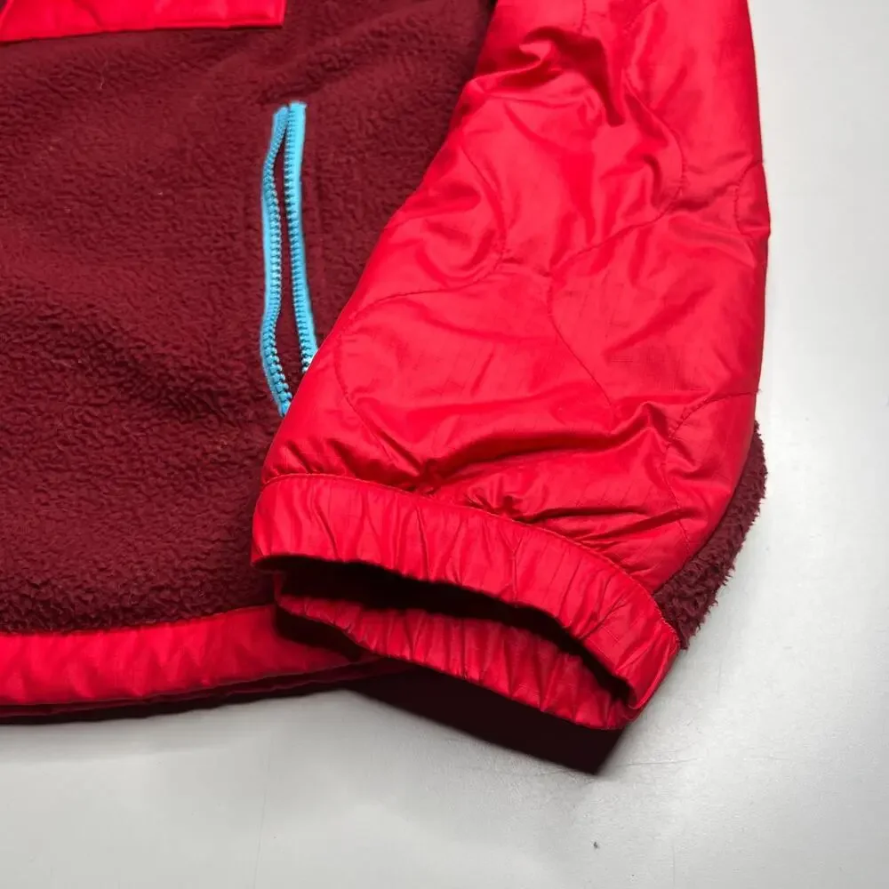 The North Face‎ Men’s Fleece Jacket Full Zip Red Burgundy Size L Outdoor